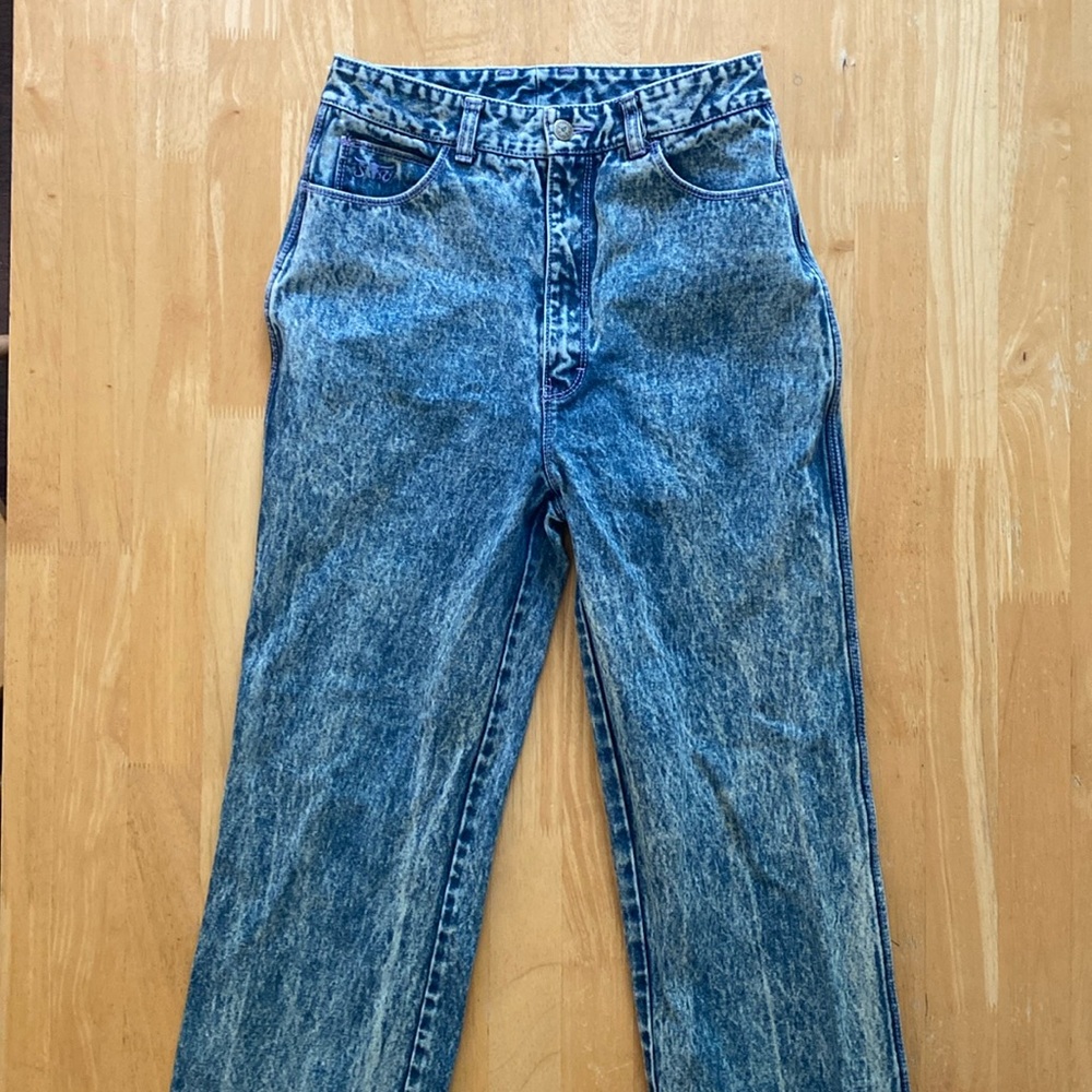 Vintage Sergio Valente acid wash mom jeans